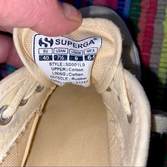 Superga Cream Canvas Sneakers - Picture 7 of 7